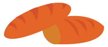 Ekmek, vektör veya renk çizimi görüntüsü.