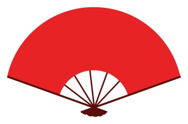 Stand, vektör veya renk çiziminde fan.