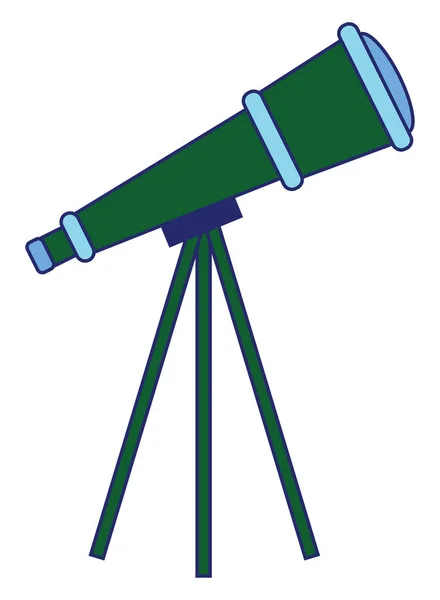 Clipart du télescope isolé sur fond blanc vue de face — Image vectorielle