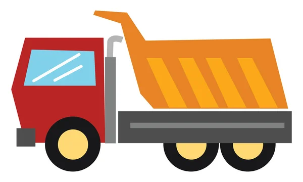 Clipart du grand véhicule de marchandises, camion / semi-remorques tracteur , — Image vectorielle