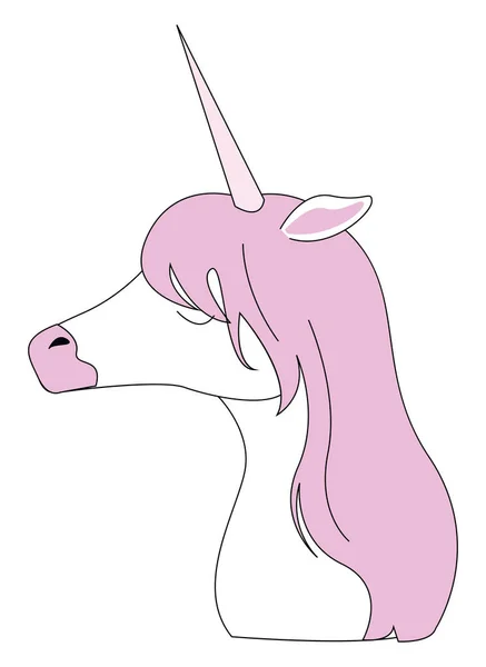 Ideas de pintura de un unicornio sobre fondo blanco aislado — Vector de stock