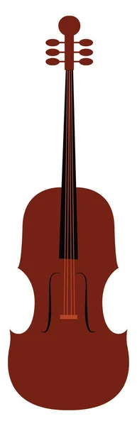Clipart del instrumento musical, violín, vector o color illus — Vector de stock