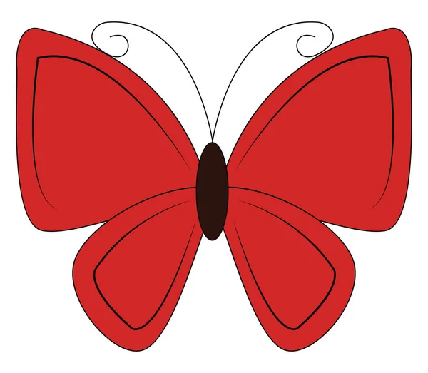 Papillon belle, vectorielle ou illustration couleur . — Image vectorielle