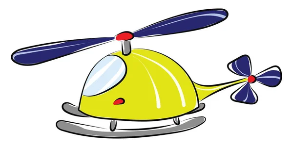 Zeichentrickhelikopter, Vektor oder farbige Illustration. — Stockvektor