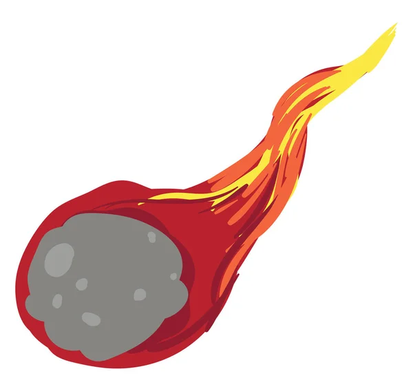 Un cometa, vector o ilustración en color . — Vector de stock
