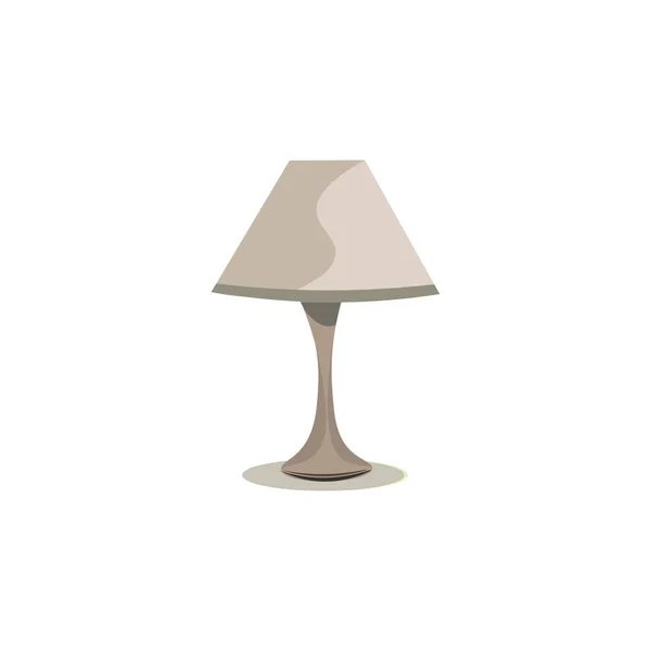 Lampe de bureau grise, illustration vectorielle ou couleur . — Image vectorielle