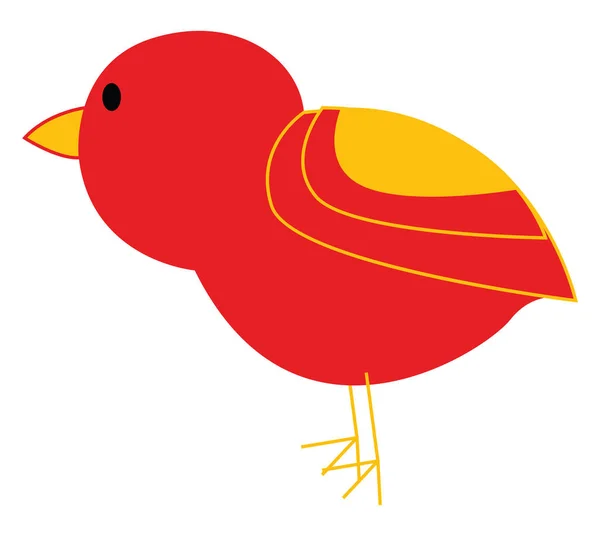 Pequeño pájaro, vector o ilustración en color . — Vector de stock