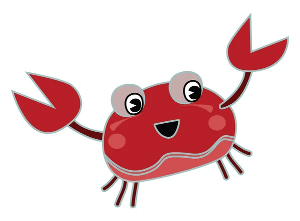 Kreeft krab, vector of kleur illustratie. — Stockvector