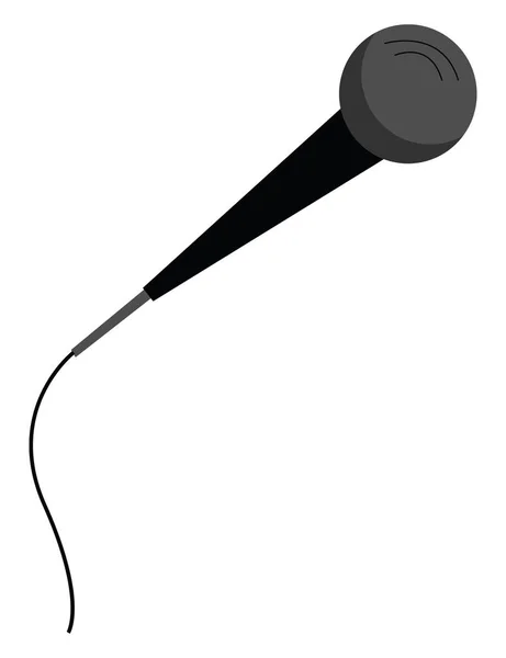 Obrázek mikrofonu, vektorového nebo barevného obrázku. — Stockový vektor
