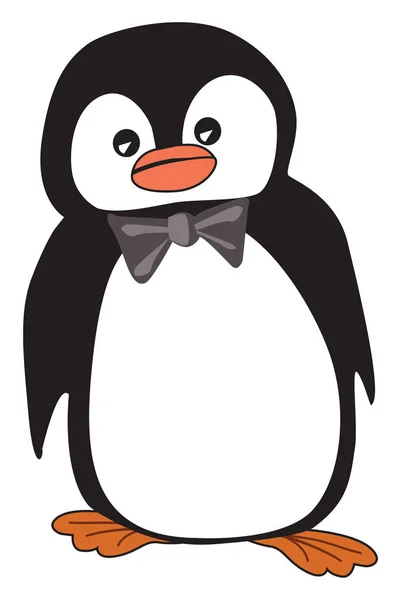 ペンギンキャラクターポーズ2、ベクトルまたはカラーイラスト. — ストックベクタ