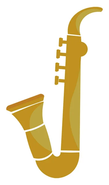 Saxophon, Vektor oder Farbabbildung. — Stockvektor