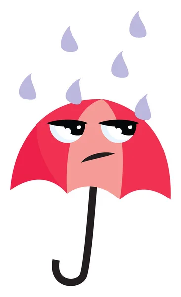 Image de parapluie, vecteur ou illustration couleur en colère . — Image vectorielle