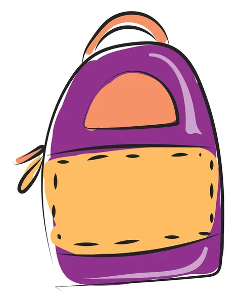 Image of backpack, vector or color illustration. — Stock Vector