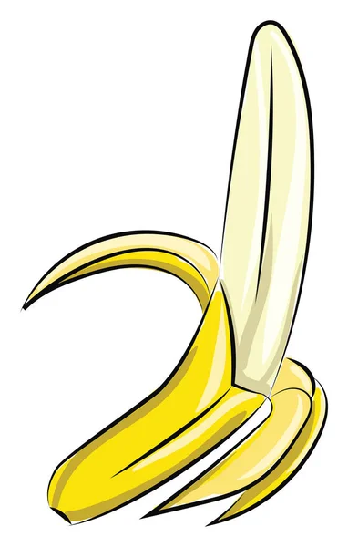 Banán-, vektor-vagy színillusztráció képe. — Stock Vector