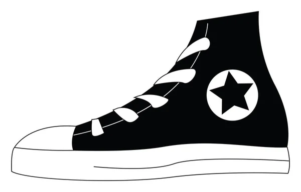 Bild av sneakers, vektor eller färg illustration. — Stock vektor