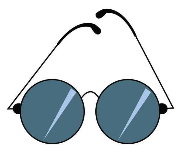 Imagen de gafas de sol azules, vector o ilustración en color . — Vector de stock