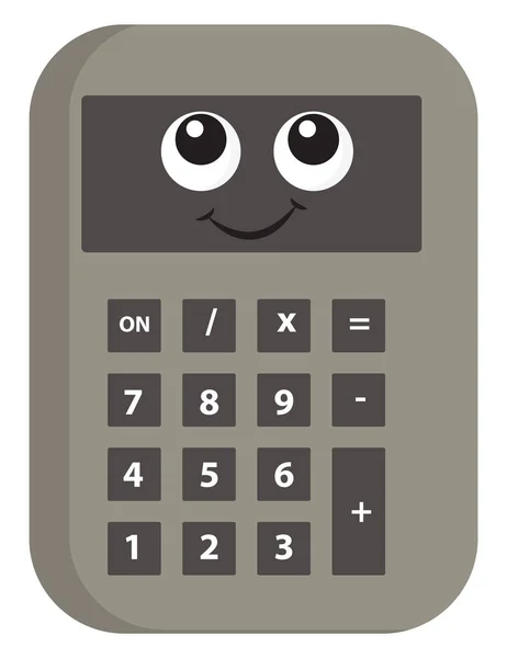 Image of calculator, vector or color illustration. — Stock Vector