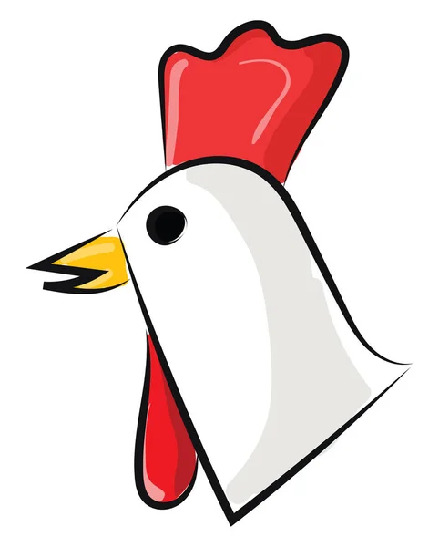 Bild av kyckling huvud-kyckling, vektor eller färg illustration. — Stock vektor
