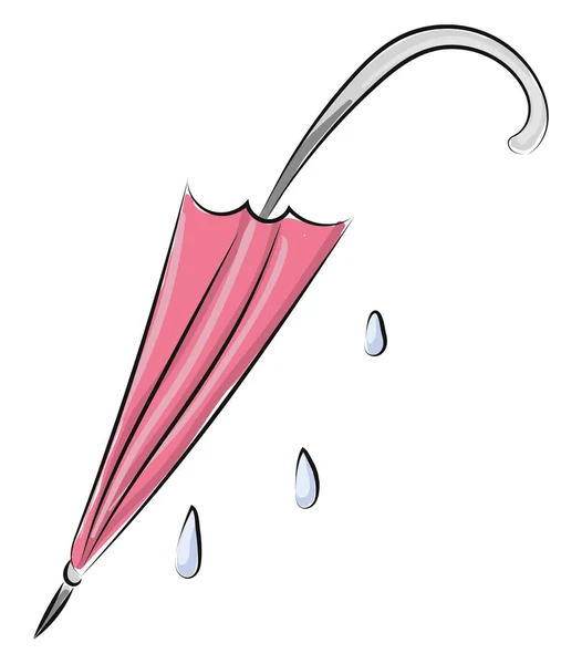 Image de parapluie fermé, vecteur ou illustration couleur . — Image vectorielle
