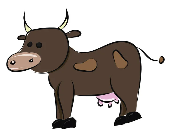 Imagem de vaca, vetor ou ilustração colorida . —  Vetores de Stock