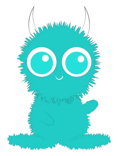 Image of cute character for girls, vector or color illustration. — Stock Vector