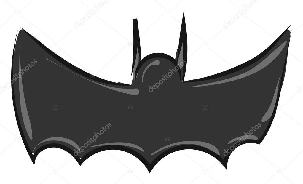 Image of batman - symbol, vector or color illustration.