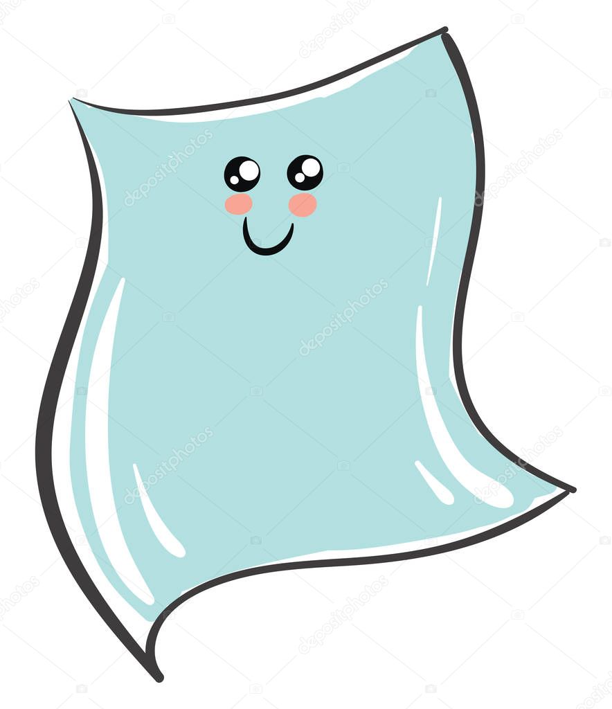 Image of cute blanket, vector or color illustration.
