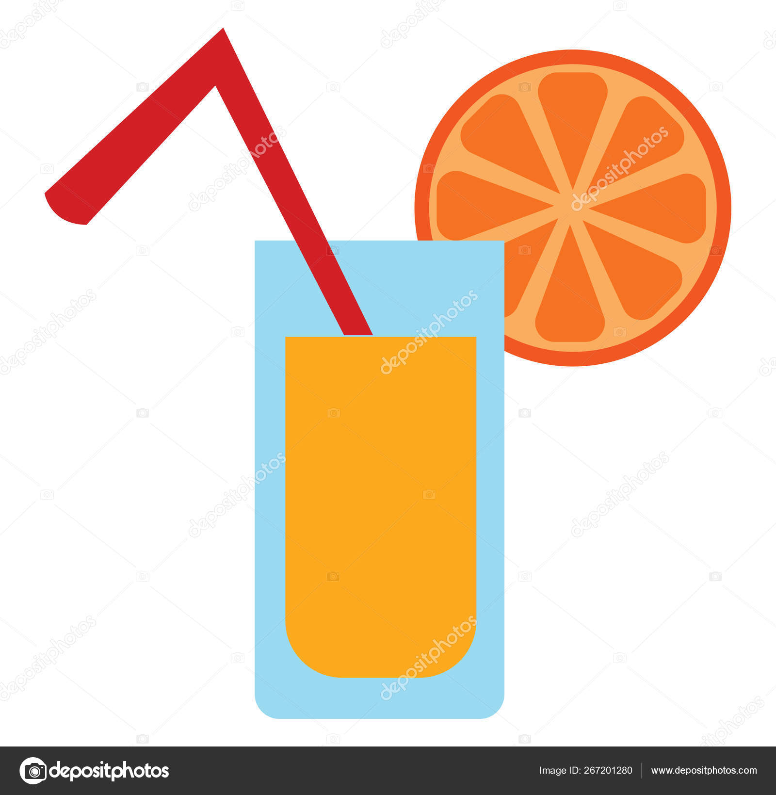 An Orange Juice Glass Vector Or Color Illustration Vector Image By C Morphart Vector Stock An Orange Juice Glass Vector Or Color Illustration Vector Image By C Morphart Vector Stock