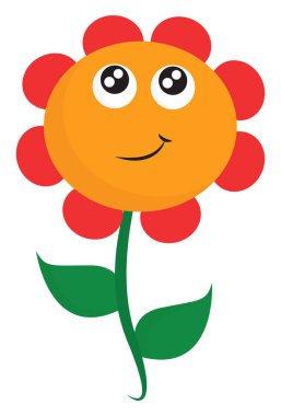 Güzel çiçek, vektör veya renk illüstrasyon.