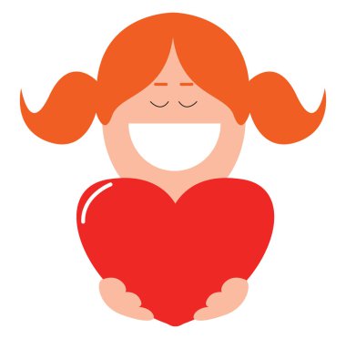 Kalp balonu, vektör veya renk illüstrasyonu.