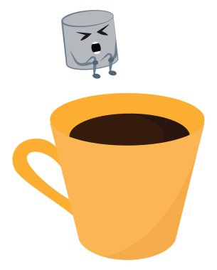 Mor bataklık, vektör veya renk illüstrasyonu.