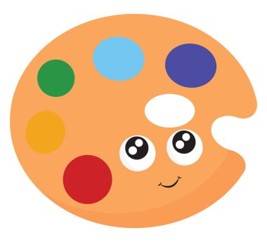 Palet, vektör veya renk çizimi.