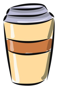 Hazır kahve, vektör veya renk çizimi.