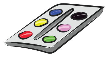 Su rengi, vektör veya renk çizimi.