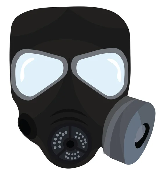 Gas mask, vector or color illustration. — Stock Vector