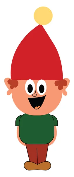 Gnome, vector of kleur illustratie. — Stockvector