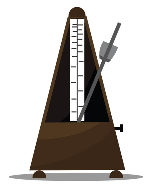 A metronome device, vector or color illustration. — Stock Vector