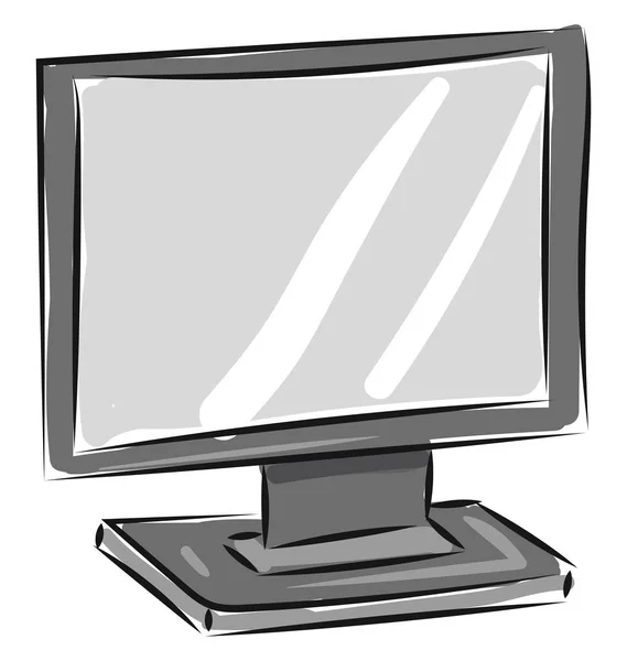 Uma tela de monitor, vetor ou ilustração colorida . — Vetor de Stock