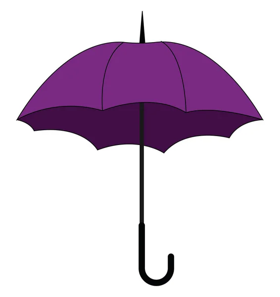 Purpurowy parasol, wektor lub kolor ilustracji. — Wektor stockowy