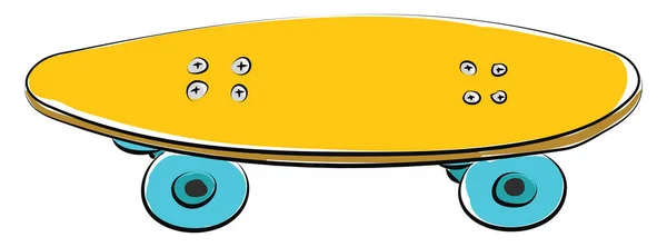 Skate, vetor ou ilustração colorida . — Vetor de Stock