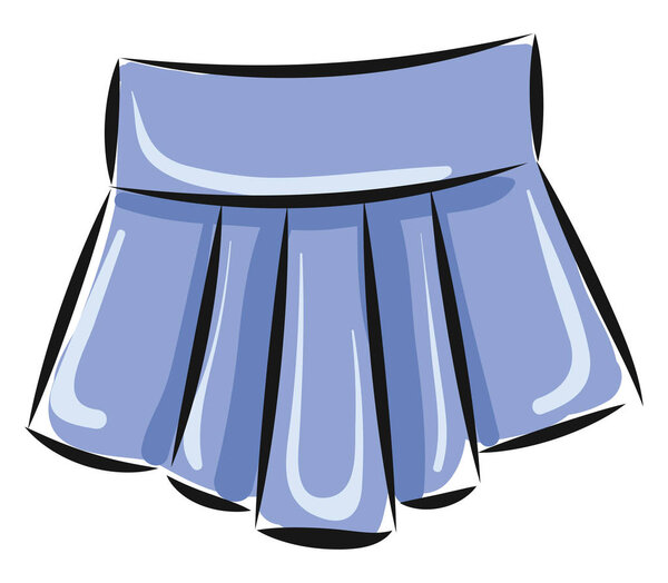 Skirt for girls, vector or color illustration.