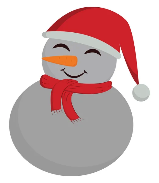 Omul de zăpadă, vector sau ilustrație color . — Vector de stoc