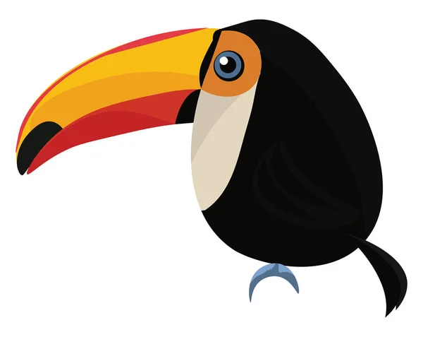 Toucan, vector of kleur illustratie. — Stockvector