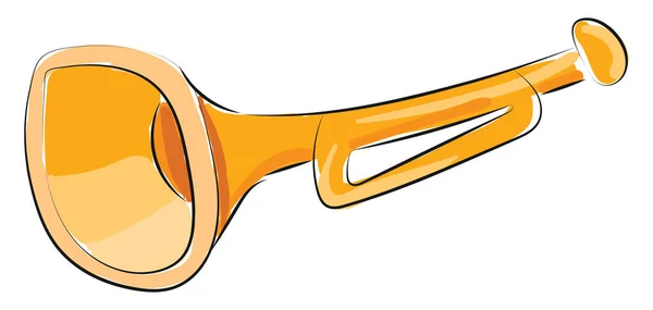Trompeta, vector o ilustración en color . — Vector de stock