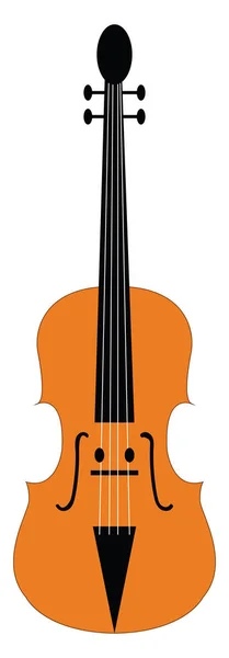 바이올린, 벡터 또는 컬러 일러스트레이션. — 스톡 벡터