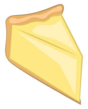 Dilimlenmiş cheesecake, vektör veya renk illüstrasyon.