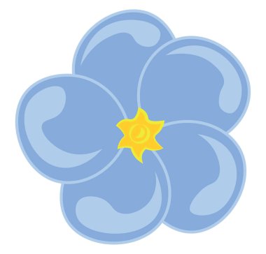 Bir çiçek, vektör veya renk illüstrasyon değil beni unutun.