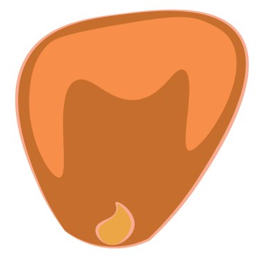 Kahverengi uçan fener, vektör veya renk illüstrasyonu.