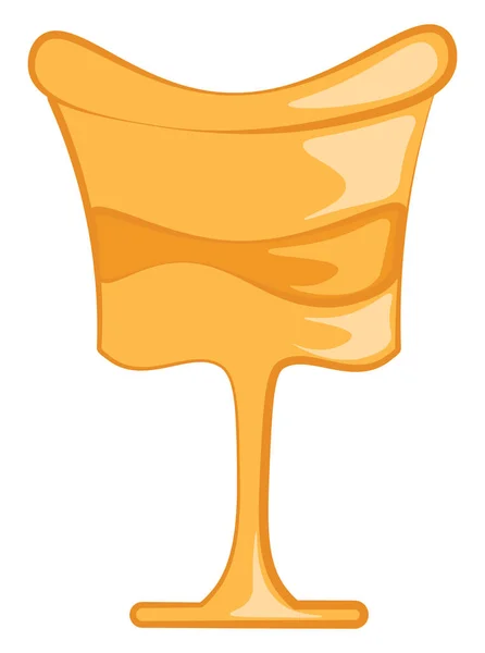 Een gouden Goblet, vector of kleur illustratie. — Stockvector