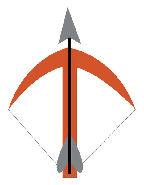 Oranje kruisboog, vector of kleur illustratie. — Stockvector
